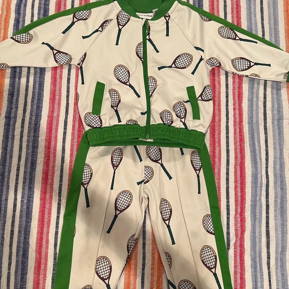 Matching tennis set by Luxury kids brand Mini Rodini